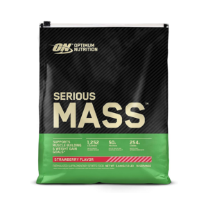 Optimum Nutrition Serious Mass – Strawberry (5.44KG | 8 Servings)